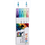 Dual Tip Metallic Brush & Marker Pens, 5 Piece
